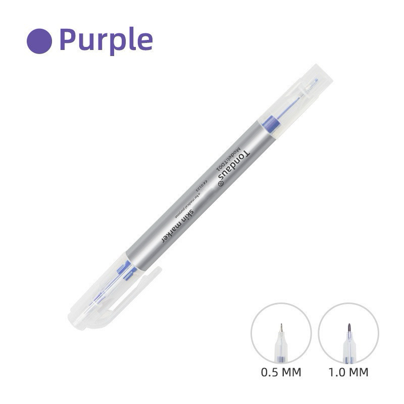 

Spidol marking mark pen double head purple ink