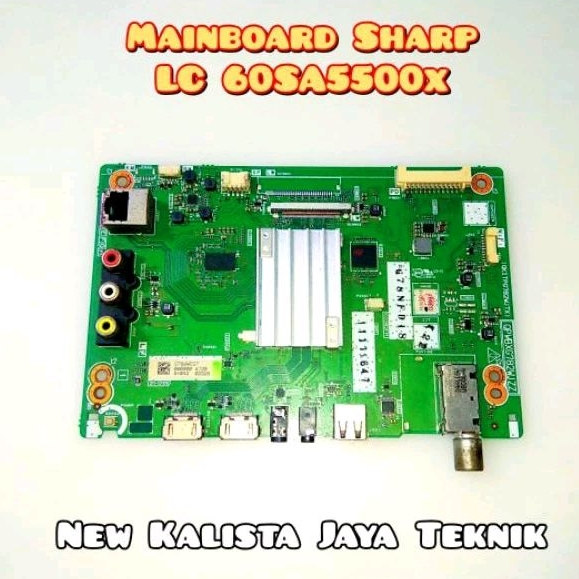 MAINBOARD TV SHARP LC 60SA5500X ORIGINAL QPWBXG782WJZZ MB SHARP 60SA5500 MOTHERBOARD TV LC60SA5500X 