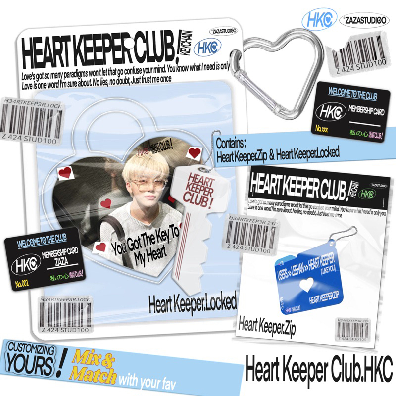 HEART KEEPER CLUB - HKC.KEYCHAIN