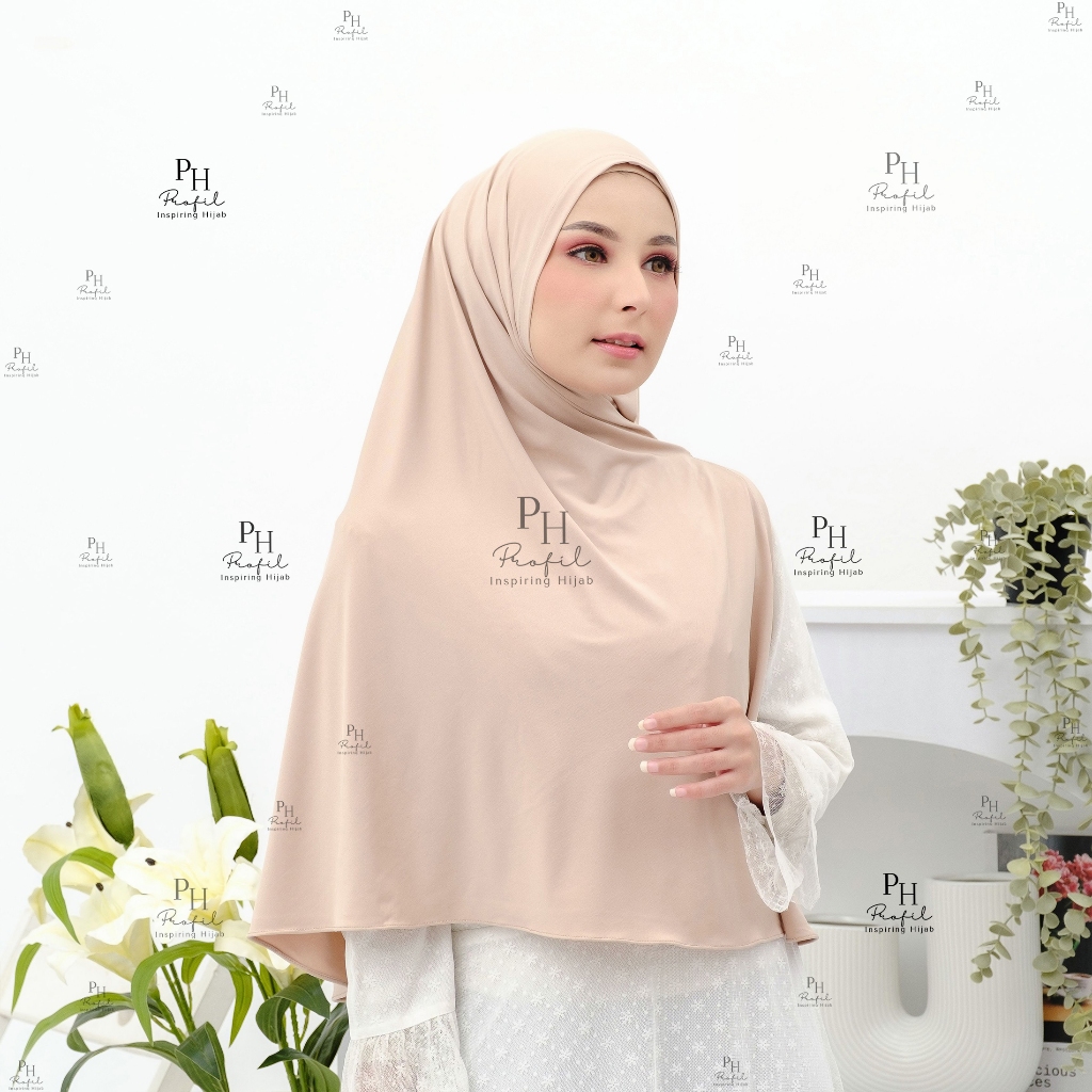 Hijab Segitiga Instan Jumbo L I Hijab Casual Jersey Premium
