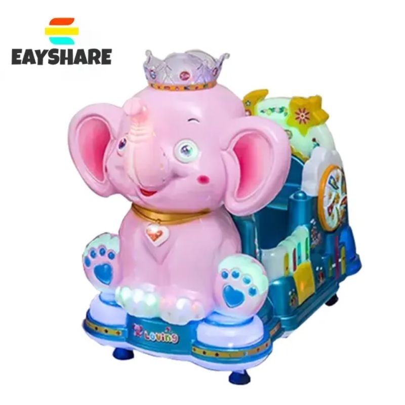 TERMURAH Cepat Balik Modal Kiddie Ride Odong odong Coin Operated Cute Elephant Crown