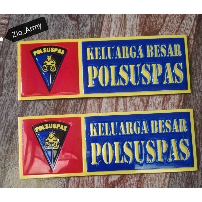 

Stiker Embos NOPOL KB POLSUSPAS 1 Pasang
