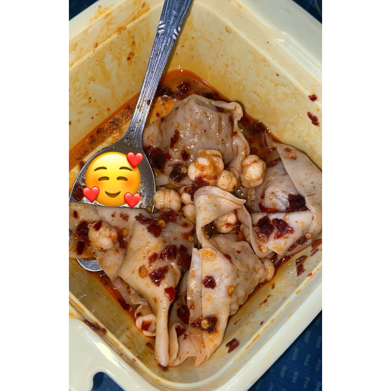 

Wonton daging chili oil / pangsit daging chili oil