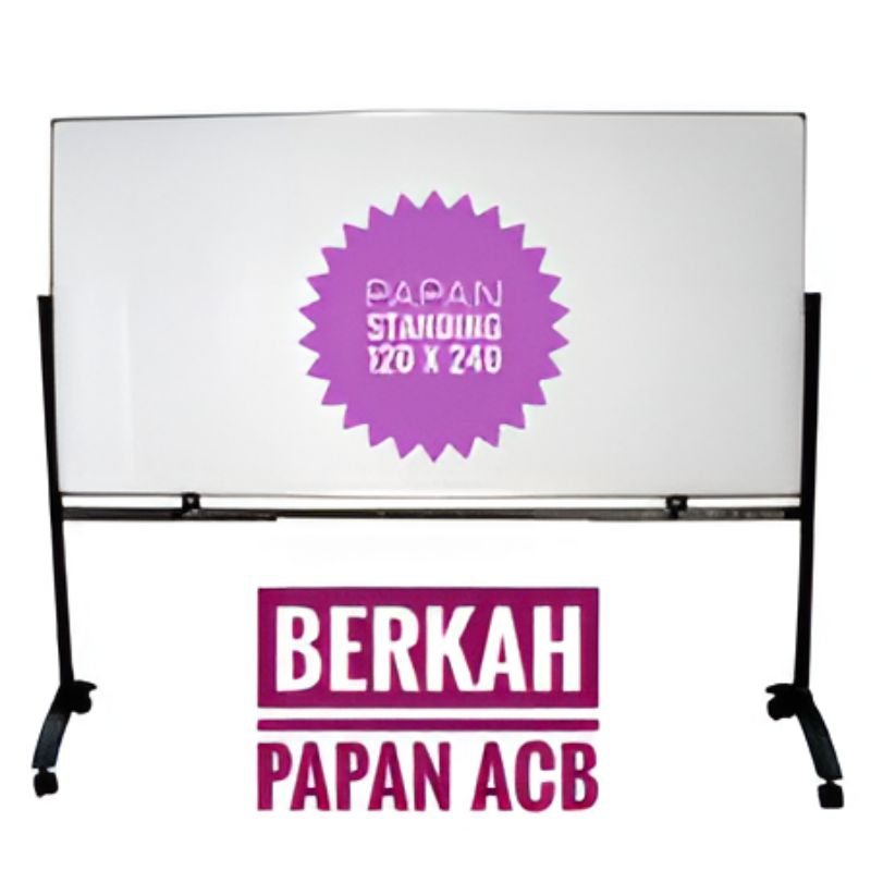 

Whiteboard Standing / Papan Tulis Stand 120 x 240 cm