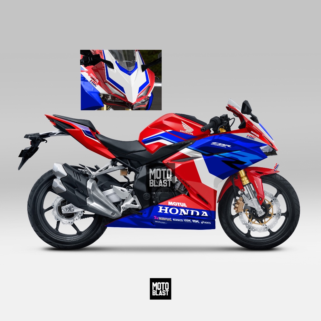Decal Sticker Honda CBR250RR Tricolor World Superbike Full Body Motoblast