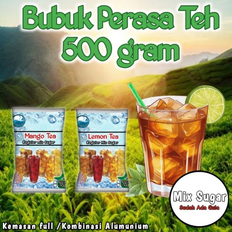

Bubuk Perasa Untuk Teh Kemasan 500gr Serbuk Perasa Teh Rasa Buah 500 gr