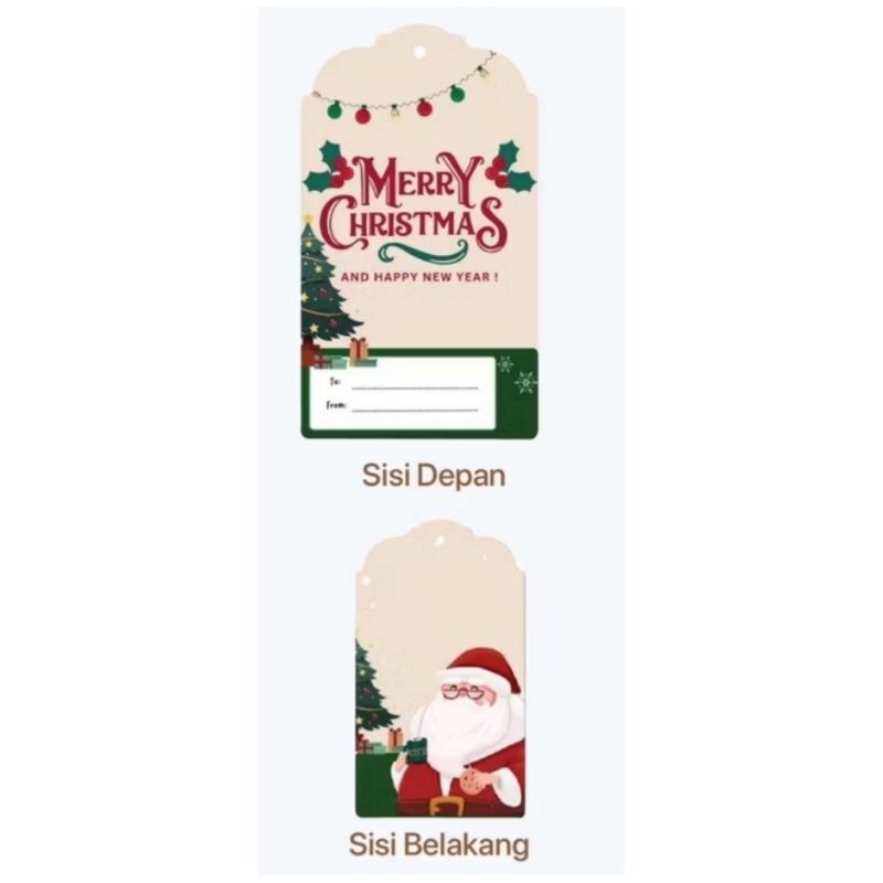 

Hang Tag Cristmast 4×9cm