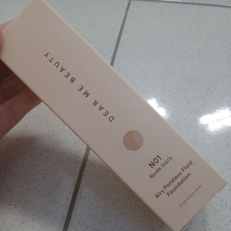 [New] Dear Me Beauty Airy Poreless Fluid Foundation N01 Nude Ivory