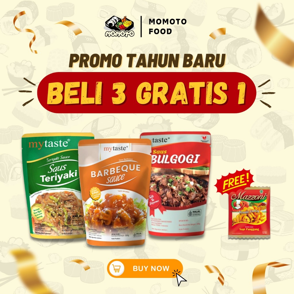 

Promo Tahun Baru My Taste Beli 3 Gratis 1 BBQ Teriyaki Bulgogi 500 gram