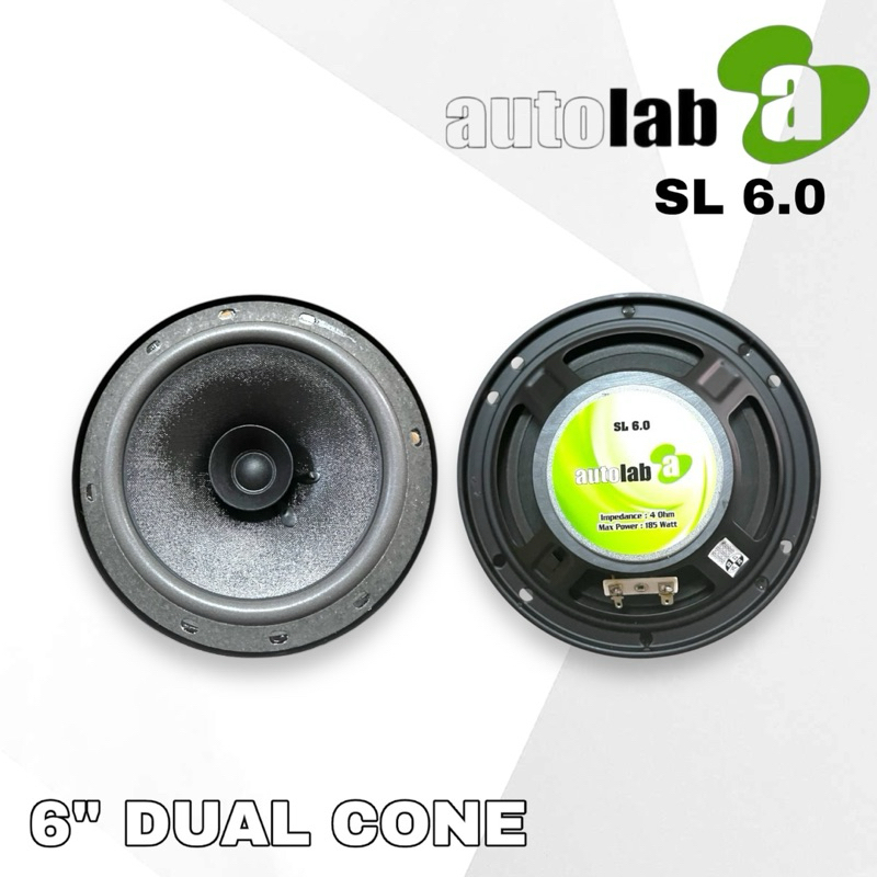 SPEAKER PINTU MOBIL 6 Inch COAXIAL 100 Watt AUTOLAB SL 6.0