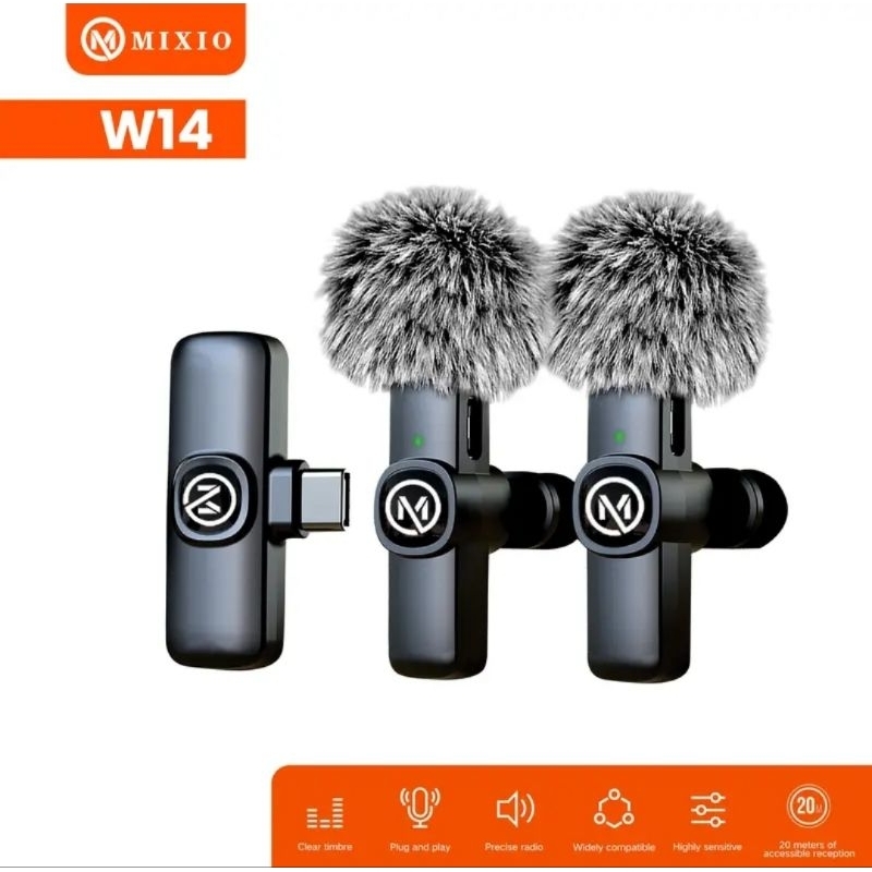 mixio W14 ios lightning microphone wireless