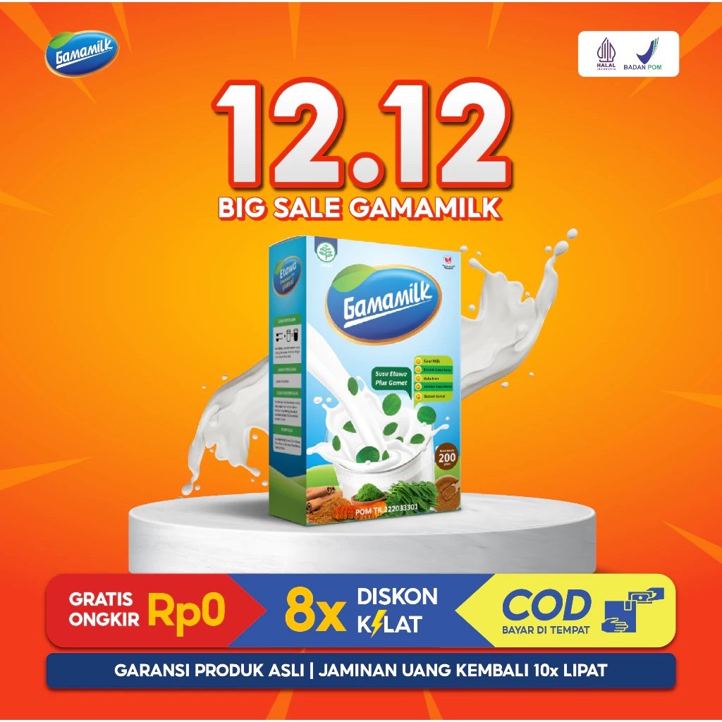 

PROMO 12.12 GAMAMILK - Ekstrak Gamat dan Esktrak Daun Kelor
