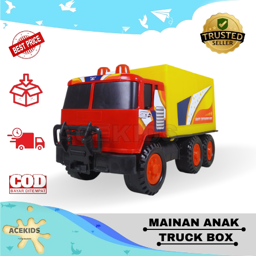 Mainan Anak Cowok Kendaraan Truk Kontainer Box Besar Edukasi Acekids