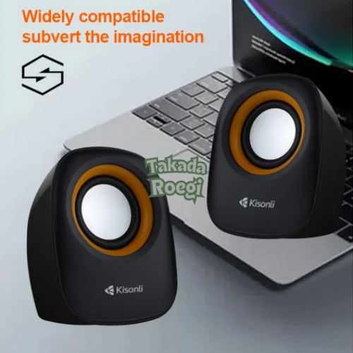 Speaker Spiker Mini Mp3 Musik PC Komputer Laptop Full Bass Stereo Suara Nyaring Keras Portabel