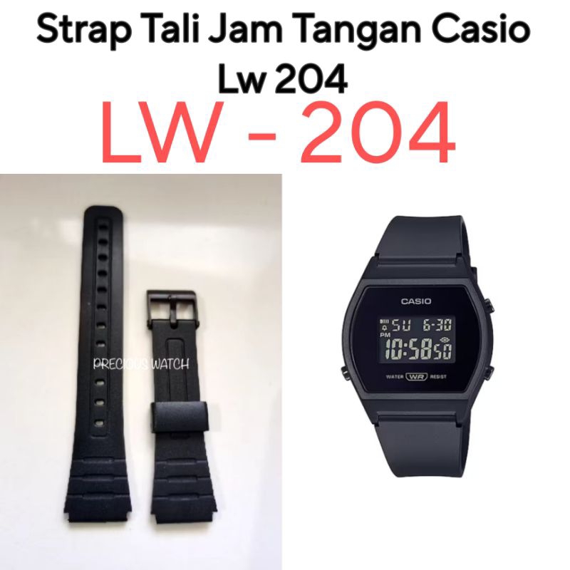 Tali Jam Tangan CASIO LW 204 LW204 LW-204 PAS dan LANGSUNG PAKAI