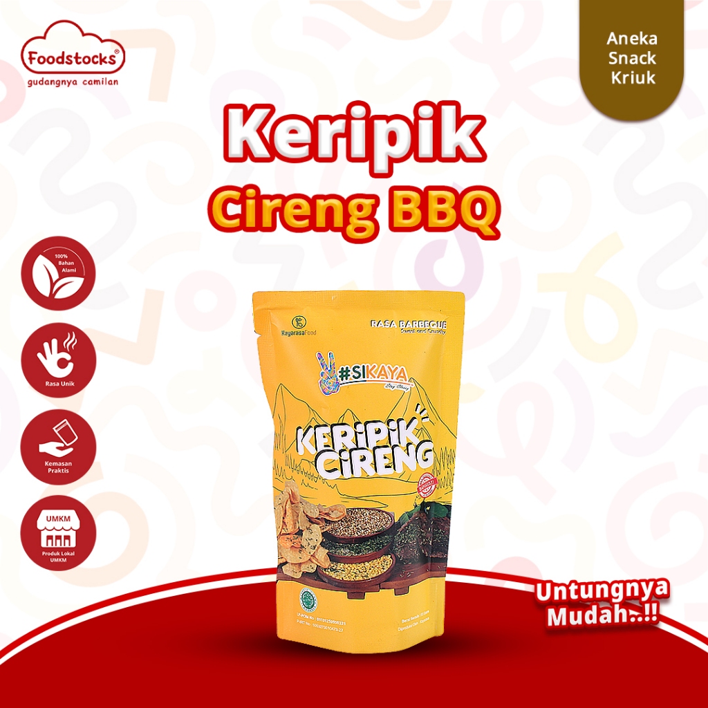 

Keripik Cireng Sikaya 135 Gram (Ukuran Besar) BBQ