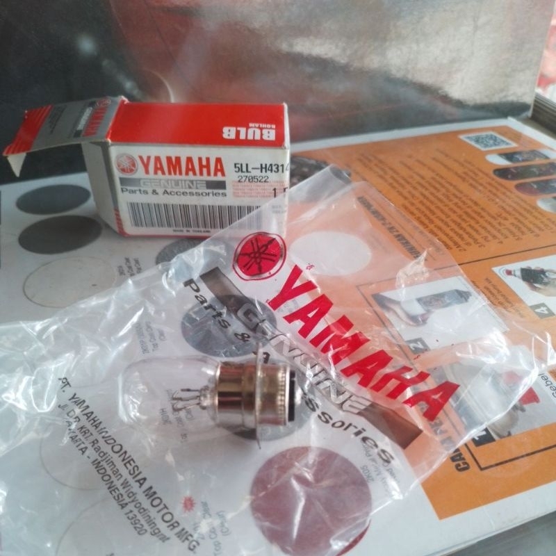 bohlam lampu yamaha asli100%original semua motor matic bebek mio beat revo dll