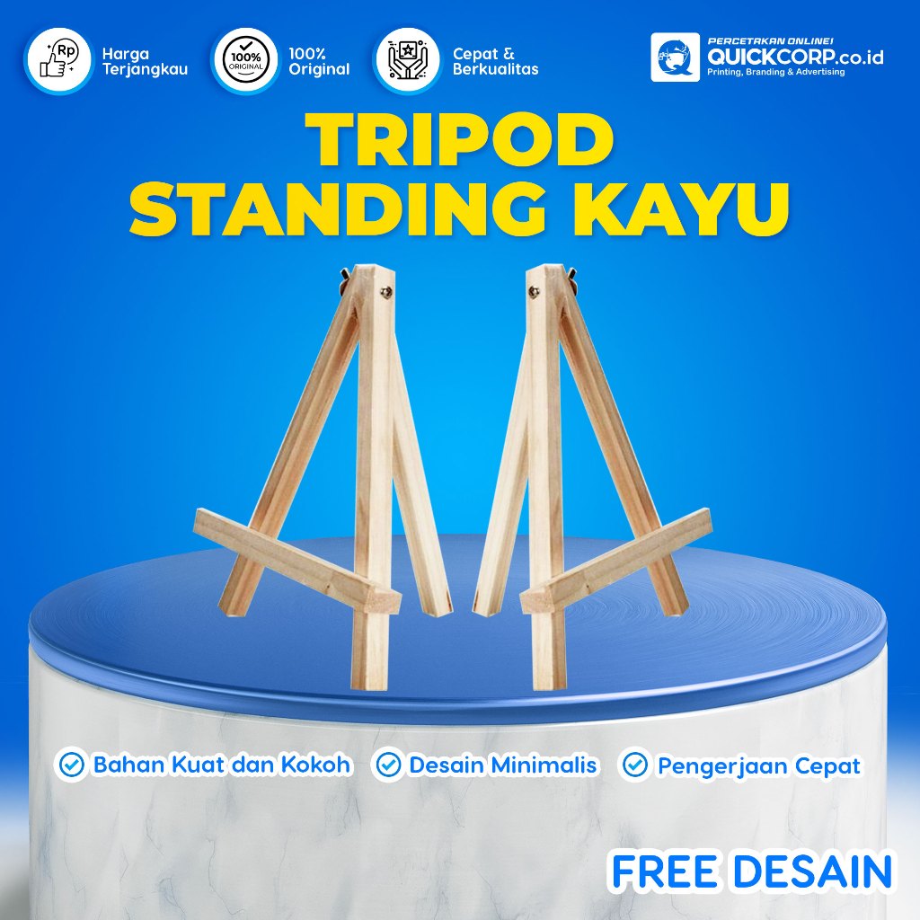 

Tripod Kayu Penyangga Pigura - Stand Kayu Estetik untuk Foto, Lukisan, dan Gambar