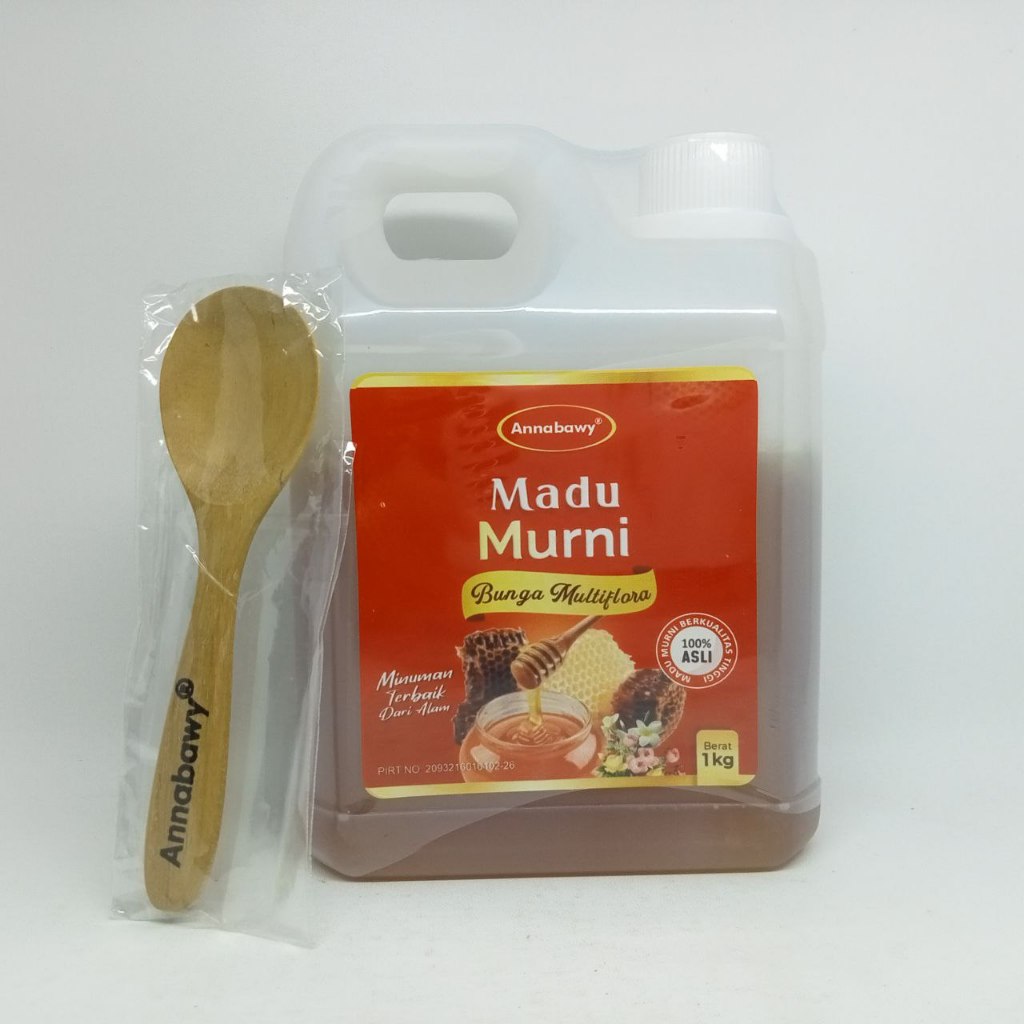 

Madu Murni Nektar Bunga Multiflora / Madu Multiflora 1kg,500g,350g,150g Annabawy -100% Asli