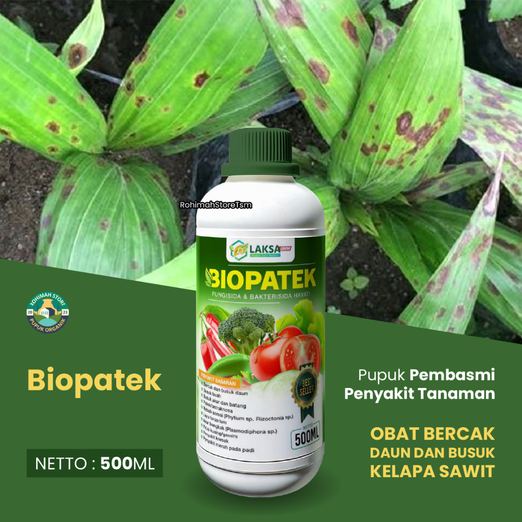 Obat Bercak Daun Kelapa Sawit BIOPATEK 500 ML Atasi Hama Penyakit Bercak Daun Sawit Paling Bagus - o