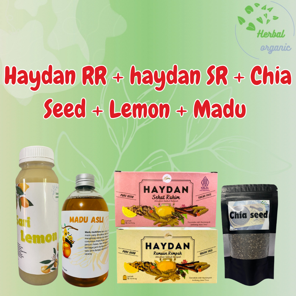 

Paket Haydan.healty haydan official isi 1 box Ramuan Rempah + 1 box SR Haydan