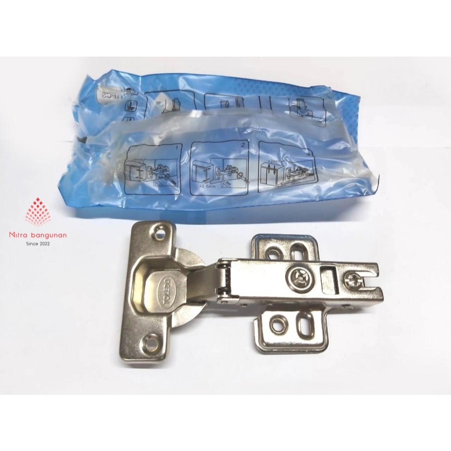 Engsel sendok Toledo Hidrolik Lurus (harga per pcs) / Engsel Lemari Berkualitas MBJ