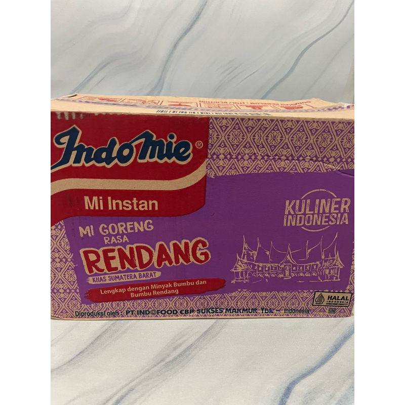 

Mie instan indomie Goreng Rasa Bumbu Rendang Khas Sumatera Barat isi 40 Bks Bungkus (1 Dus / 1 Kotak / 1 Box / 1 Karton)