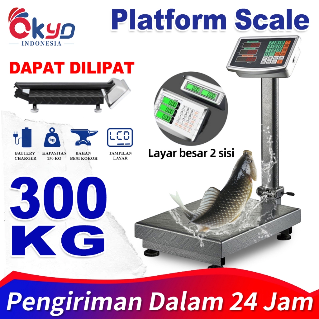 Timbangan Duduk Digital Timbangan Barang Model Lipat Timbangan Badan/150kg/200kg/300kg /Timbangan Du