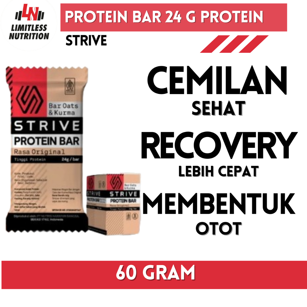 

Strive Nutrition Protein Bar 1 Pcs