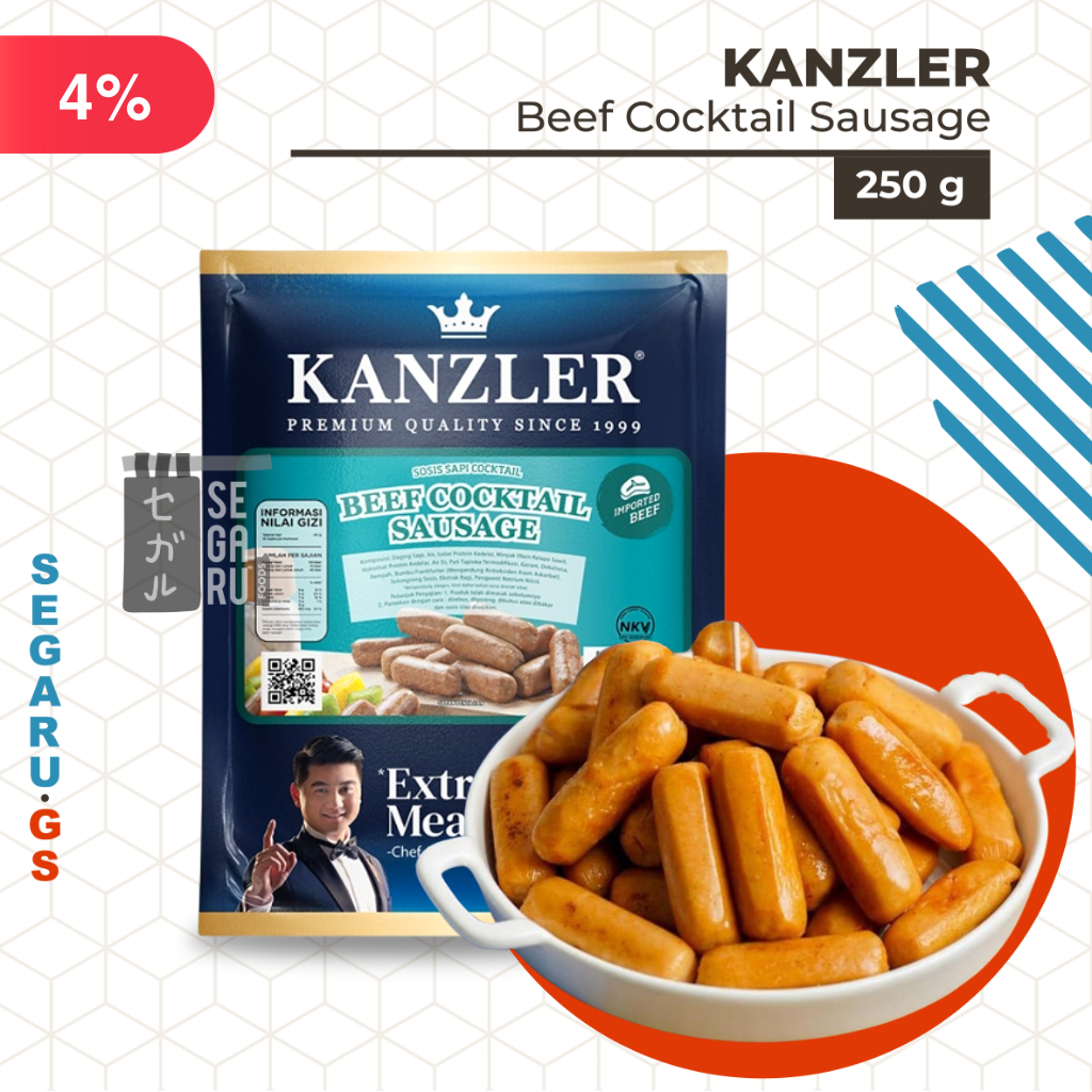 

KANZLER Sosis Beef Cocktail Sausage 250gr
