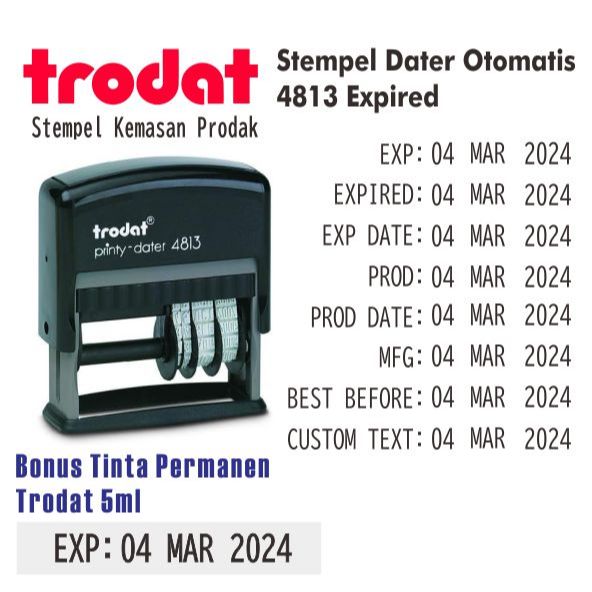 

Stempel Otomatis Trodat 4813 Dater / Expired / Kadaluarsa