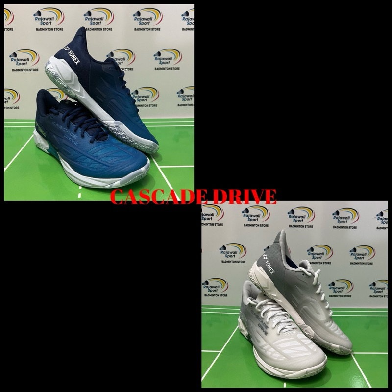 Sepatu Badminton Yonex SHBCD2EX Cascade Drive 2 || Yonex Cascade Drive 2 Matte White & Clear Blue Or