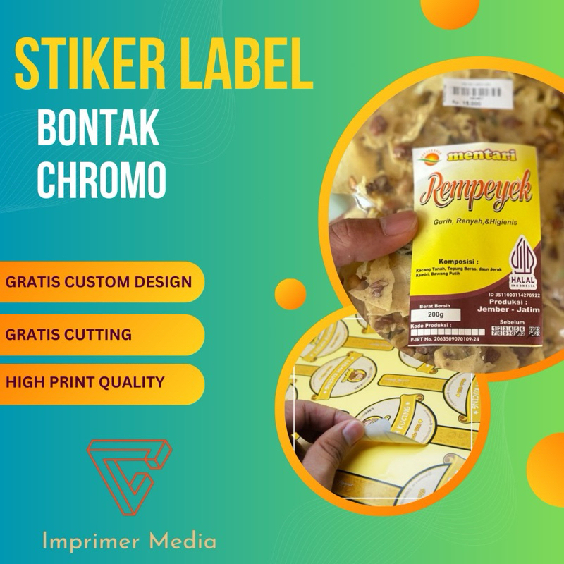 

Sticker Stiker Bontak Chromo