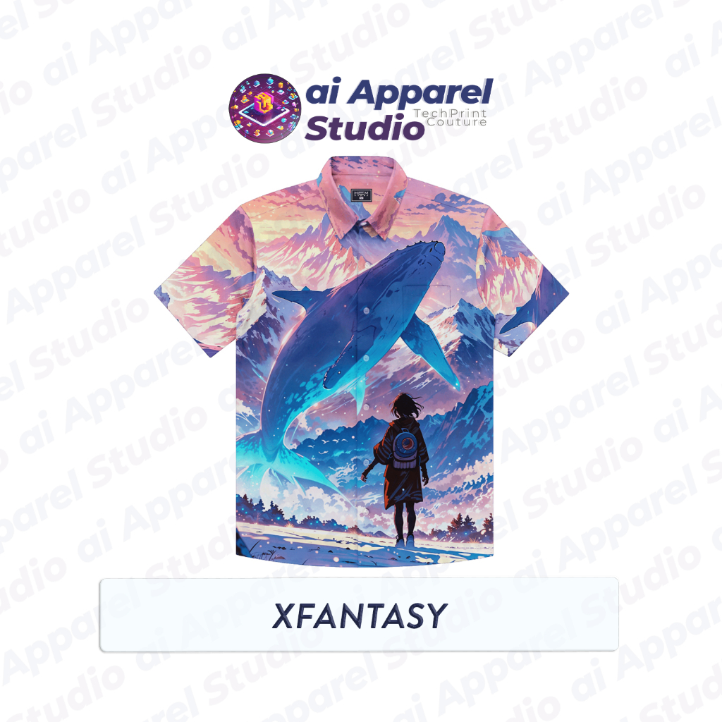 Kemeja Dewasa Lengan Pendek Premium - Ai Apparel Studio x NRDN - Xfantasy