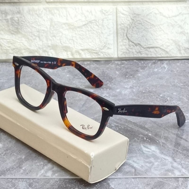 KACAMATA PRIA RAY WAYFARRER BLUECROMIC LENSA ORIGINAL DOMAS