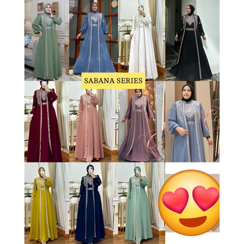 Dress Ceruty Bordir Premium | Dress Ceruty | Dress Bordir Timbul | Gamis Ceruty Bordir | Gamis Lebar