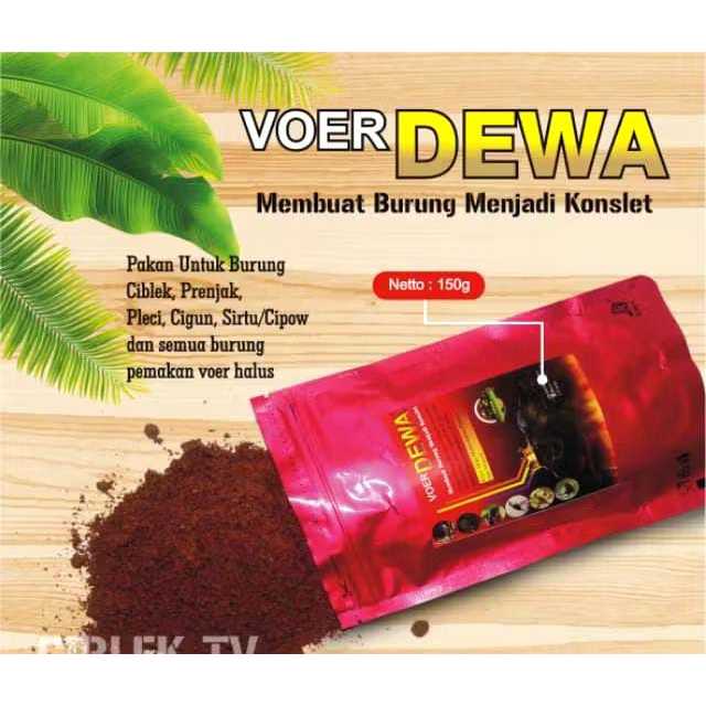 VOER DEWA DOSIS TINGGI PAKAN PENGGACOR BURUNG PLECI CIBLEK PRENJAK GACOR KONSLET