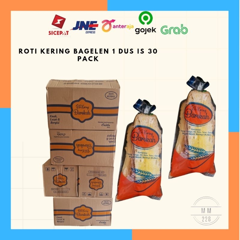 

Roti Kering Bagelen 1 dus isi 30 pack