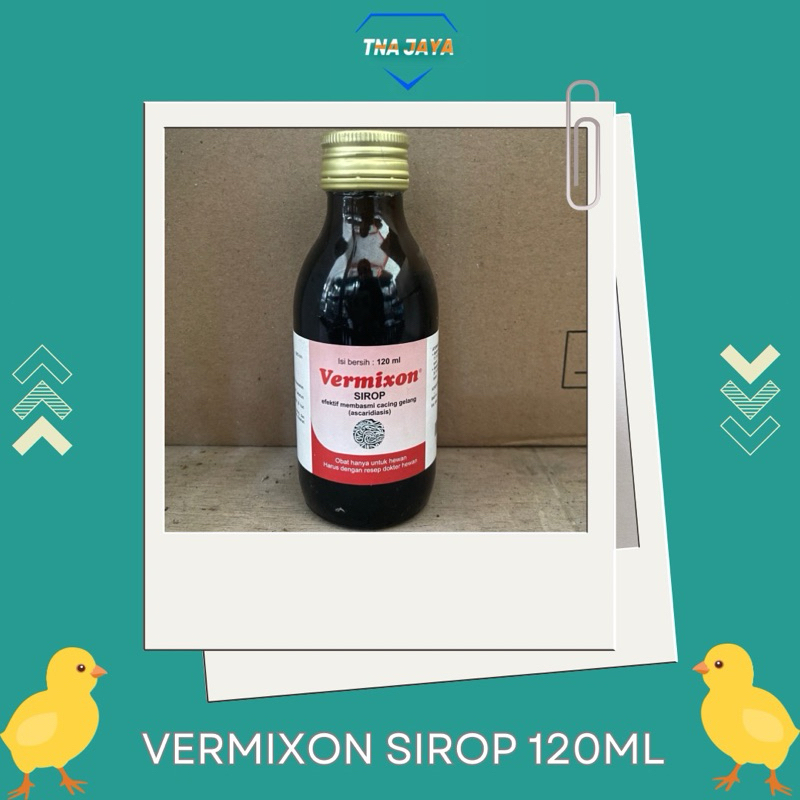Vermixon Sirop 120ML dan 1L obat cacing gelang