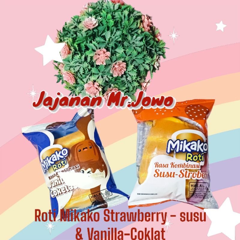 

Roti Mikako (Rasa Vanilla Coklat dan Susu Strawberry) Minimal 10pcs