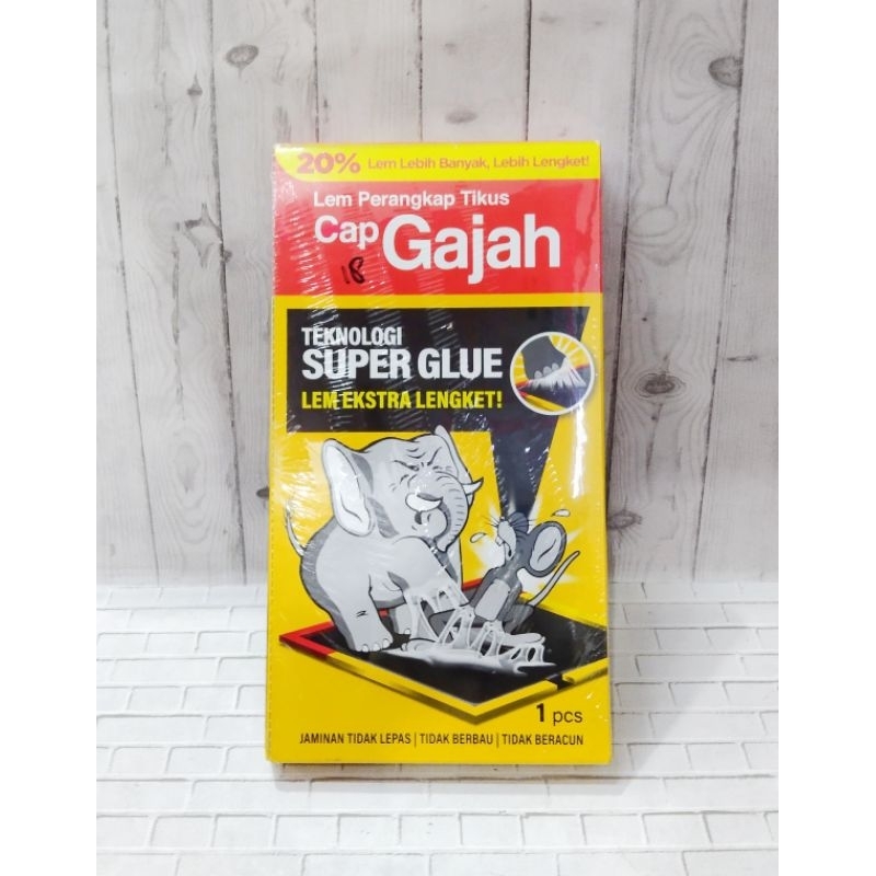 LEM PERANGKAP TIKUS CAP GAJAH / LEM PEREKAT TIKUS / LEM TIKUS PAPAN - CAP GAJAH