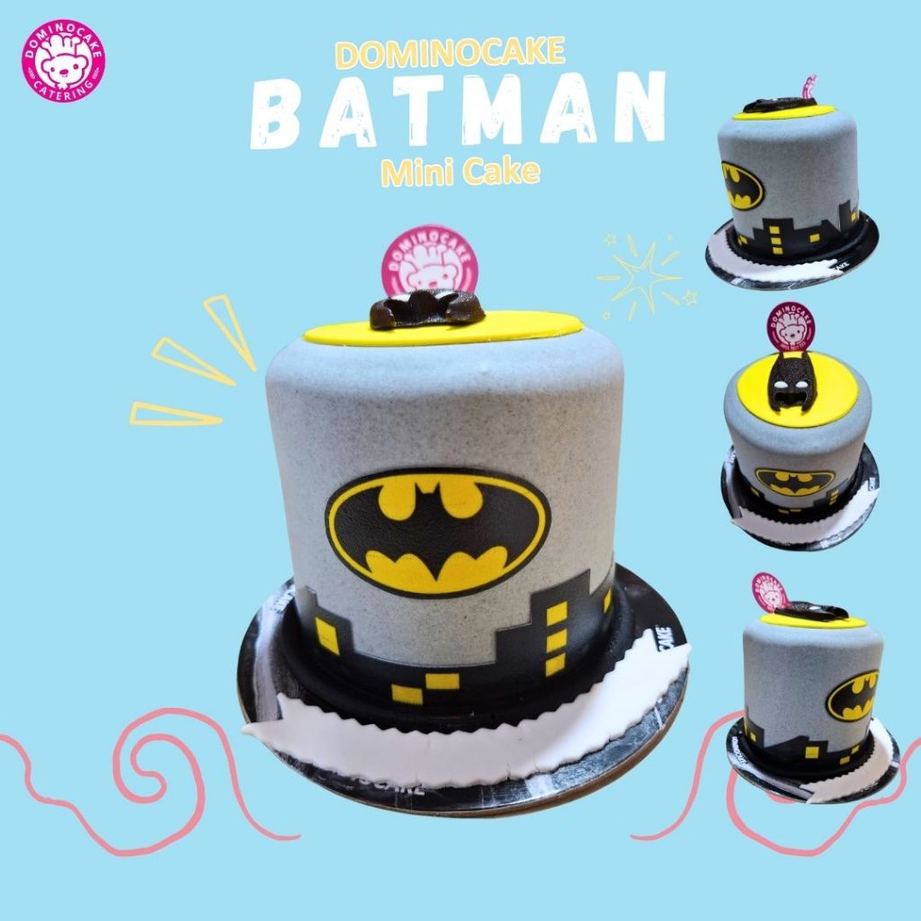 Mini Cake - cake ultah mini - kue ulang tahun batman - birthday cake anak