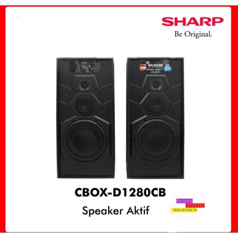 SPEAKER AKTIF SHARP CBOX D1280CB GARANSI RESMI