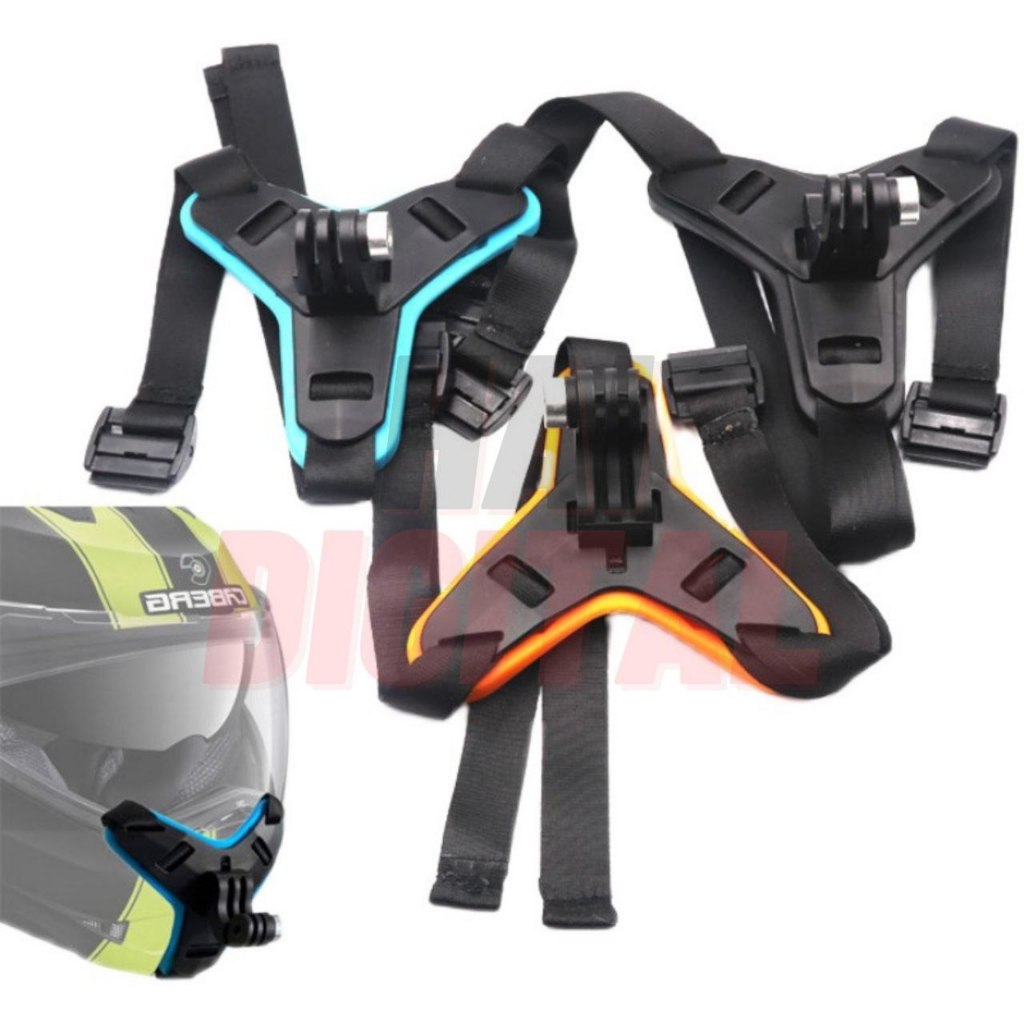 Chin Mount Helmet Mounting Dagu Helm Motovlog Gopro Kamera HP Vlog