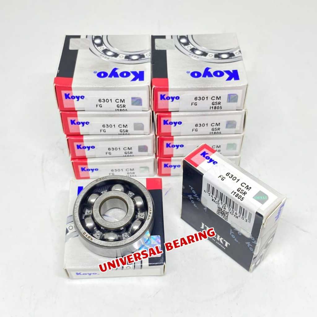 BEARING 6301CM KOYO TANPA TUTUP 6301 CM KOYO