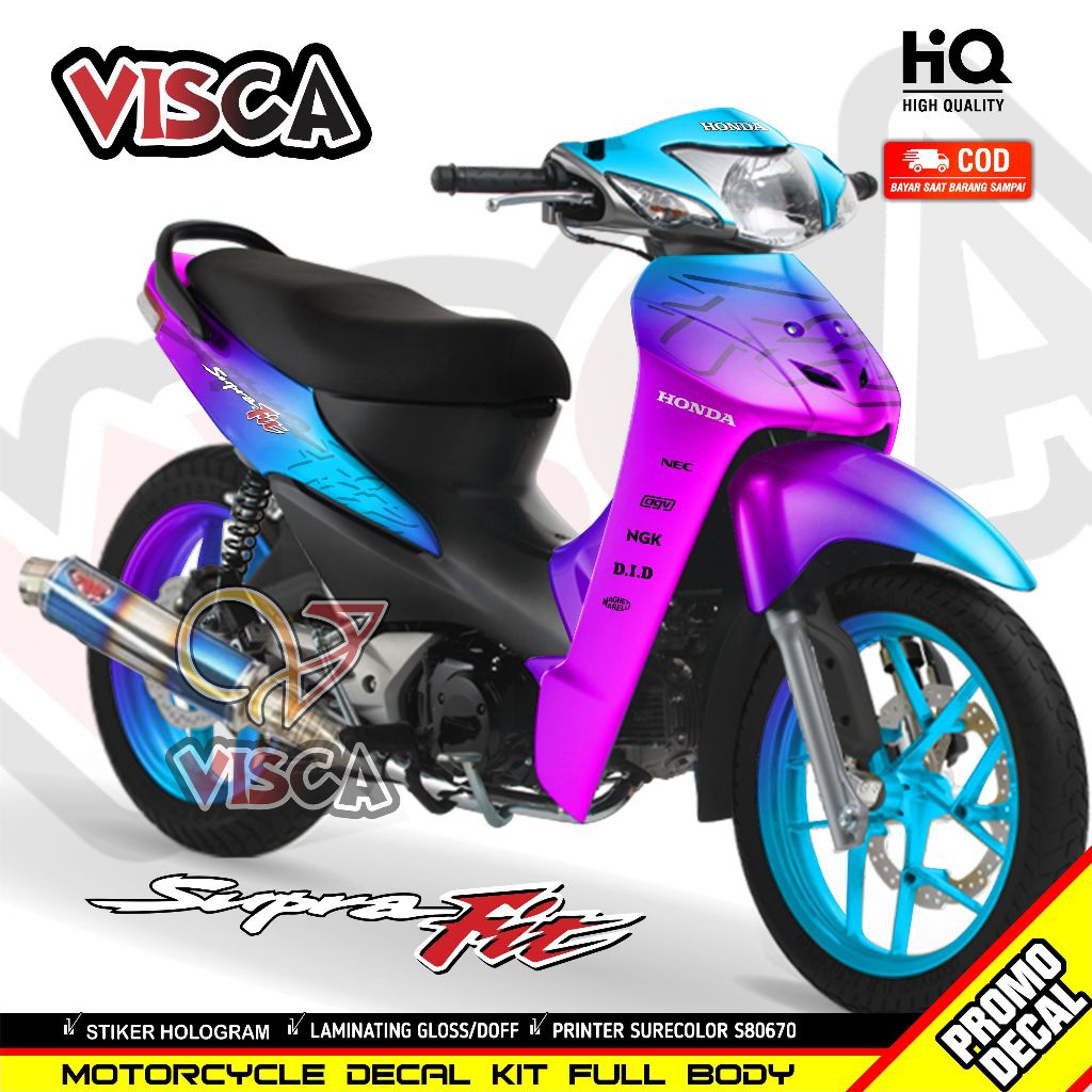 Stiker Supra Fit New - Striping Supra Fit New - Decal Supra Fit New Full Body - Bunglon