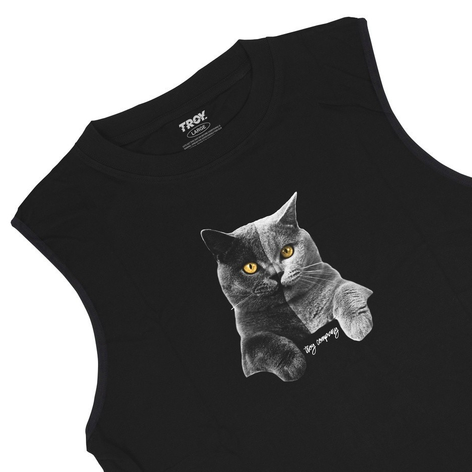 Troy Company Tshirt Singlet Black Ibil - Kaos Pria Tanpa Lengan Hitam TS 2172