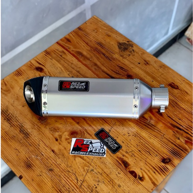 (HIGH QUALITY) Knalpot Rez Speed Tipe GPEvo Long Silencer Only Ninja 250 Zx25r R25 CBR250rr R15 CBR1