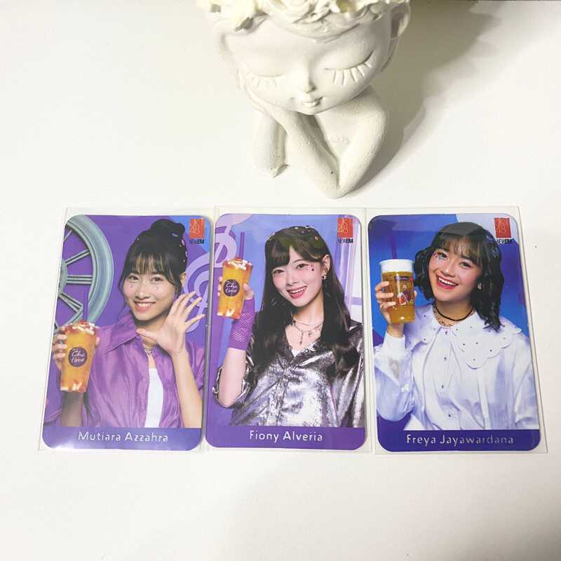 Photocard Chatime x Jkt48 Ofc ( Pc Jkt48 Chatime Freya Fiony )