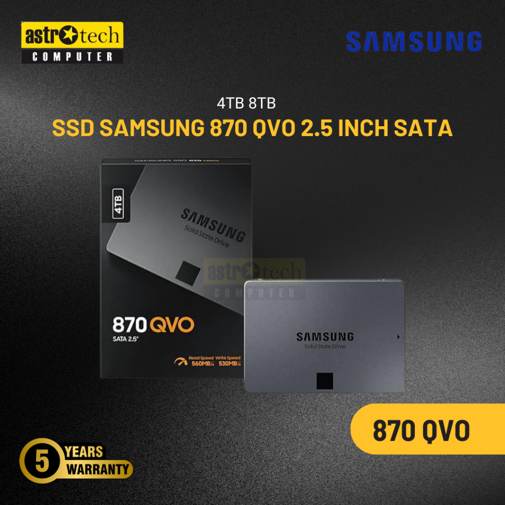Samsung SSD 870 QVO 4TB 8TB 2.5 SATA3 QLC Internal SSD